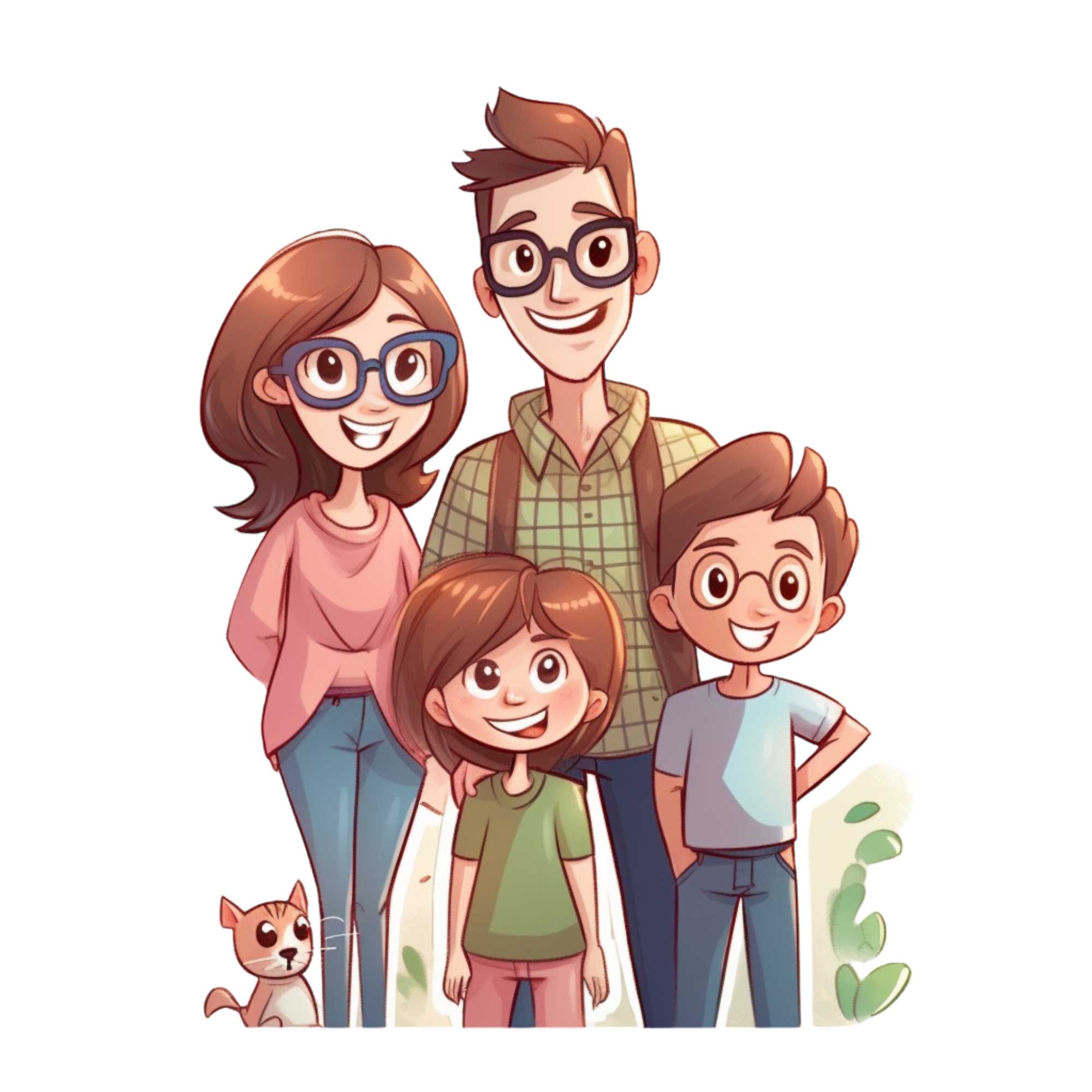 Cartoon-family-aesthetic